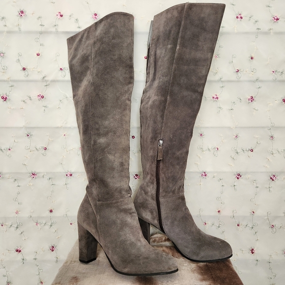 Franco Sarto Over The Knee Leather Boots - Picture 3 of 12